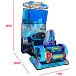 Dual-Screen Single-Player Racing Arcade Machine