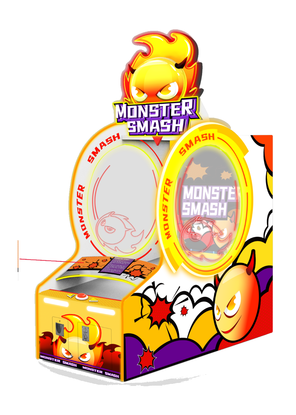 17_图片 17_1000x1400_白底 Monster Smash 65-Inch Ball-Throwing Arcade Machine - Image 1
