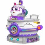 Space Rabbit Spinning Cup Kiddie Ride