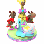 3-Player Deer Park Carousel Kiddie Ride
