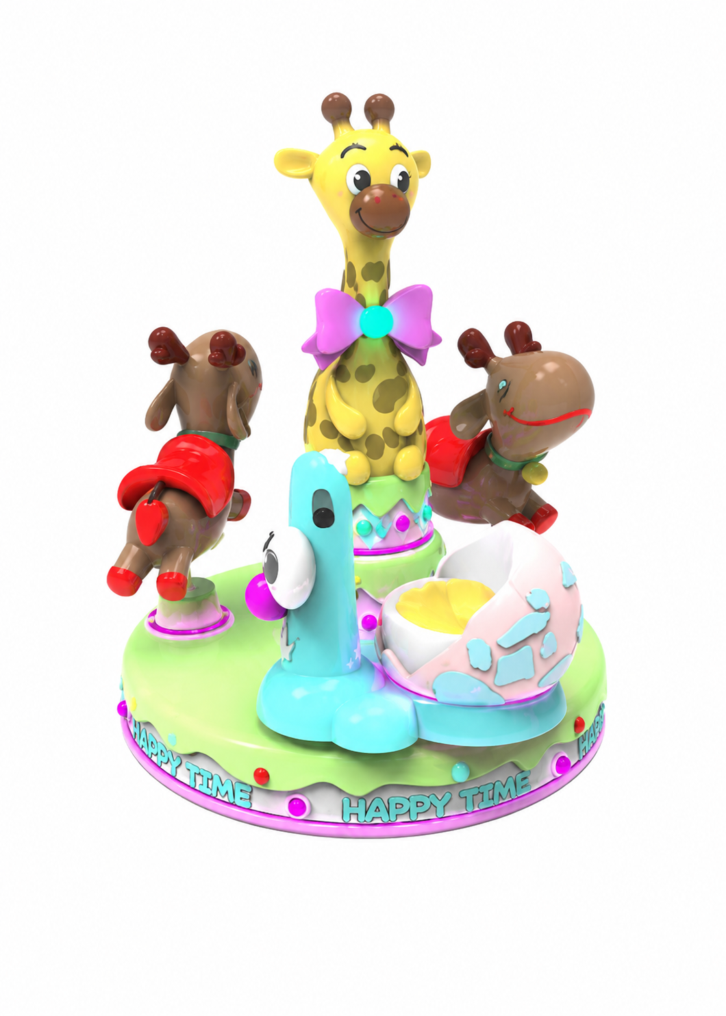 ChatGPT Image 2026年8月31日 16_13_39 (2) 3-Player Deer Park Carousel Kiddie Ride - Image 1