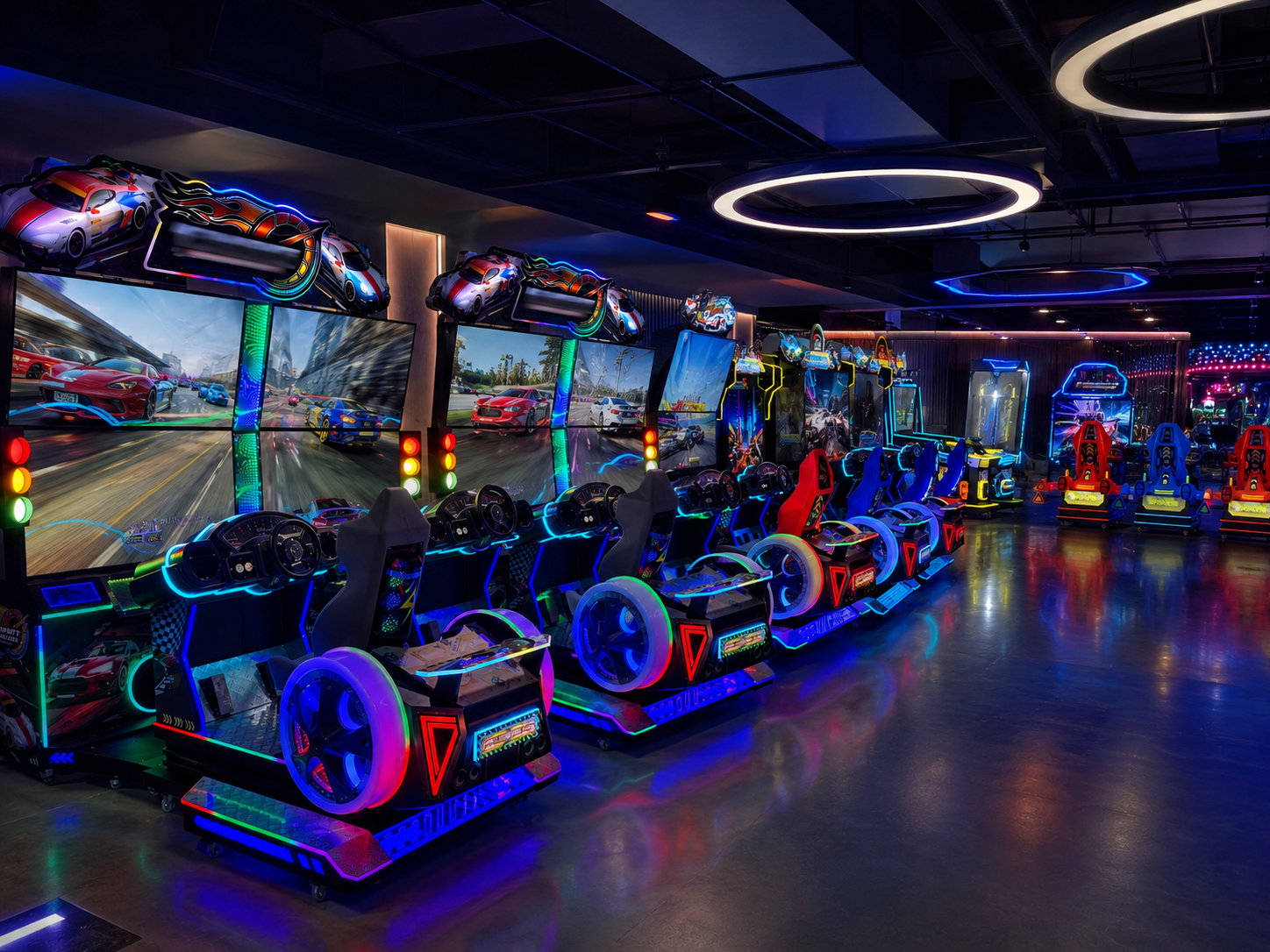 Interactive multiplayer arcade machines