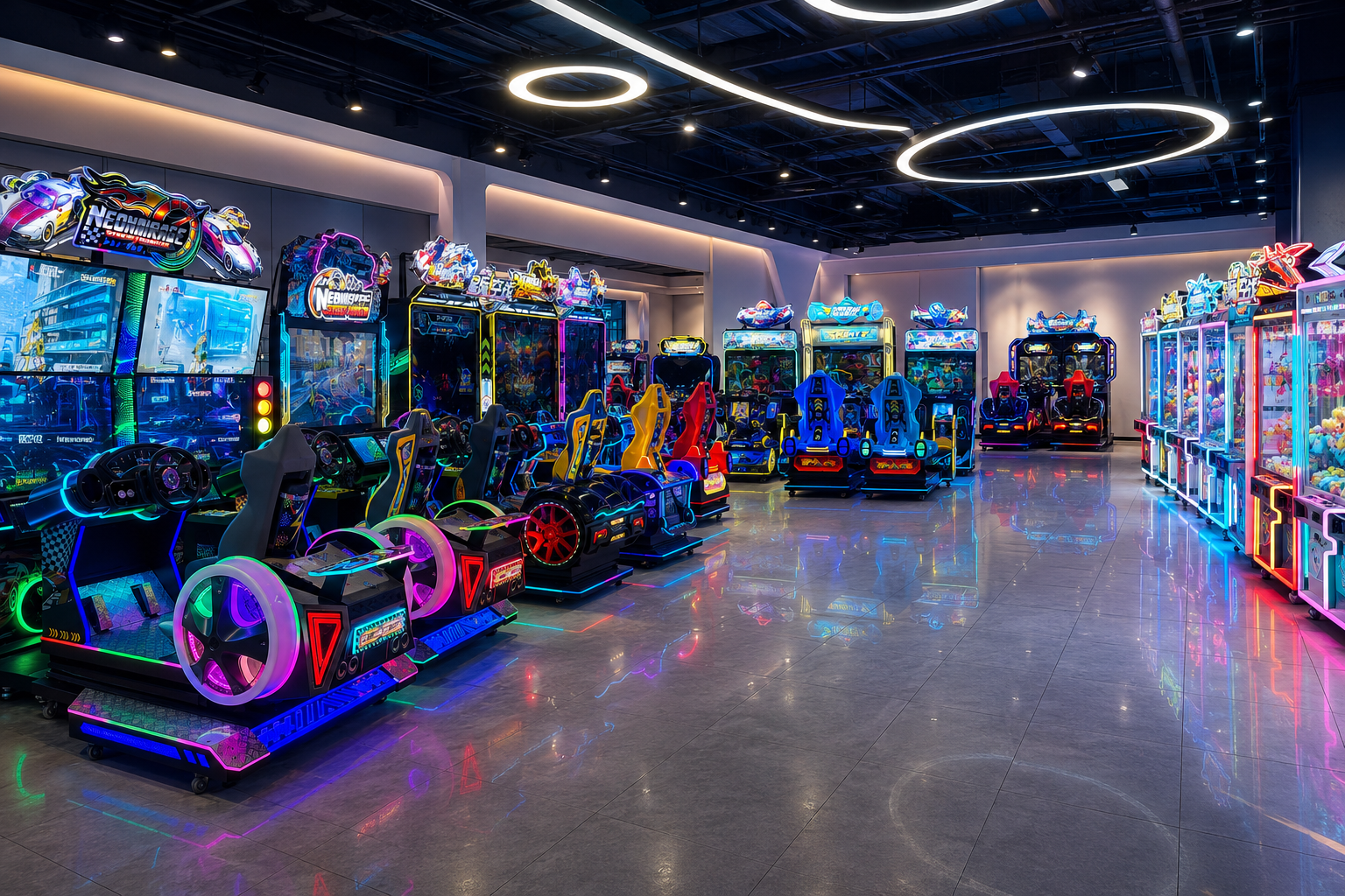 HaiQuWan arcade showroom